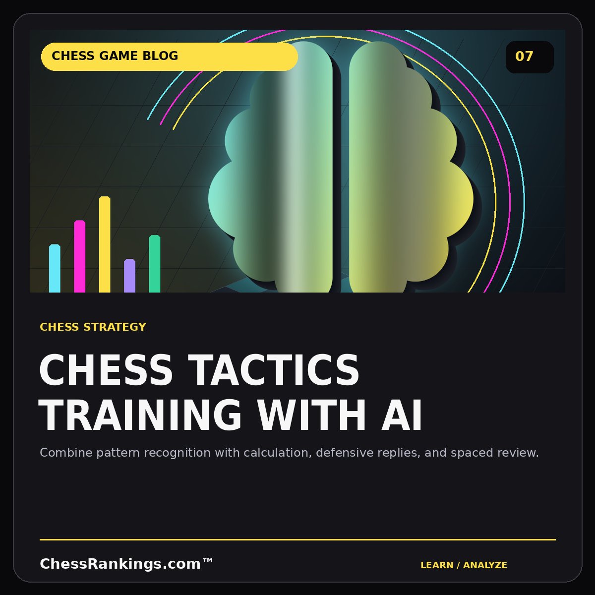 Chess tactics training with AI