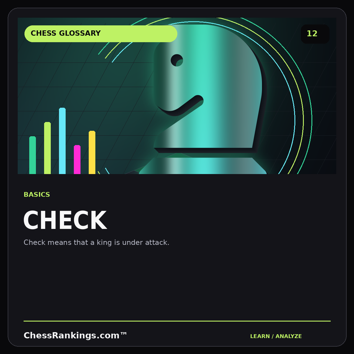 Check — illustrated chess glossary card