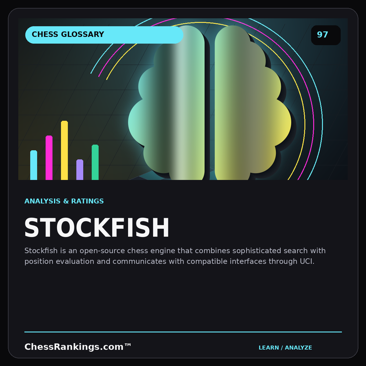 Stockfish — illustrated chess glossary card